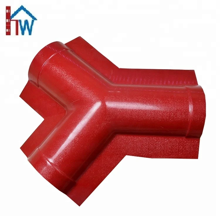 Degradable material fireproof pvc roof plastic tile accessories