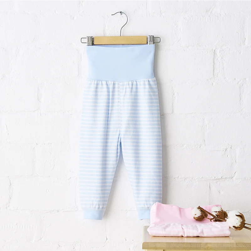 
baby high waist windproof long pants protect the stomach seamless sawing newborn baby clothes 