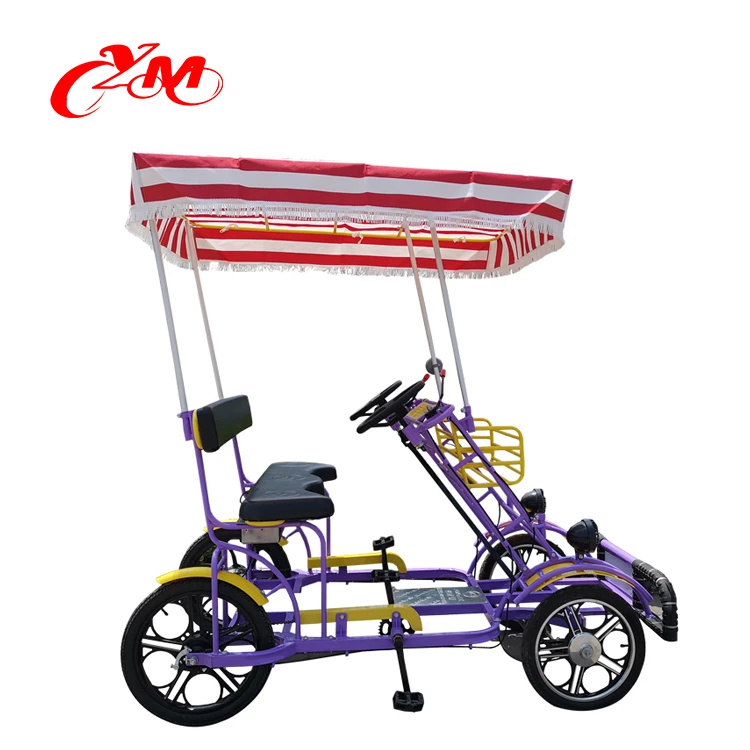 3 seats bicycle for 3 person/ surrey bike in park for sightseeing/adults tandem bike