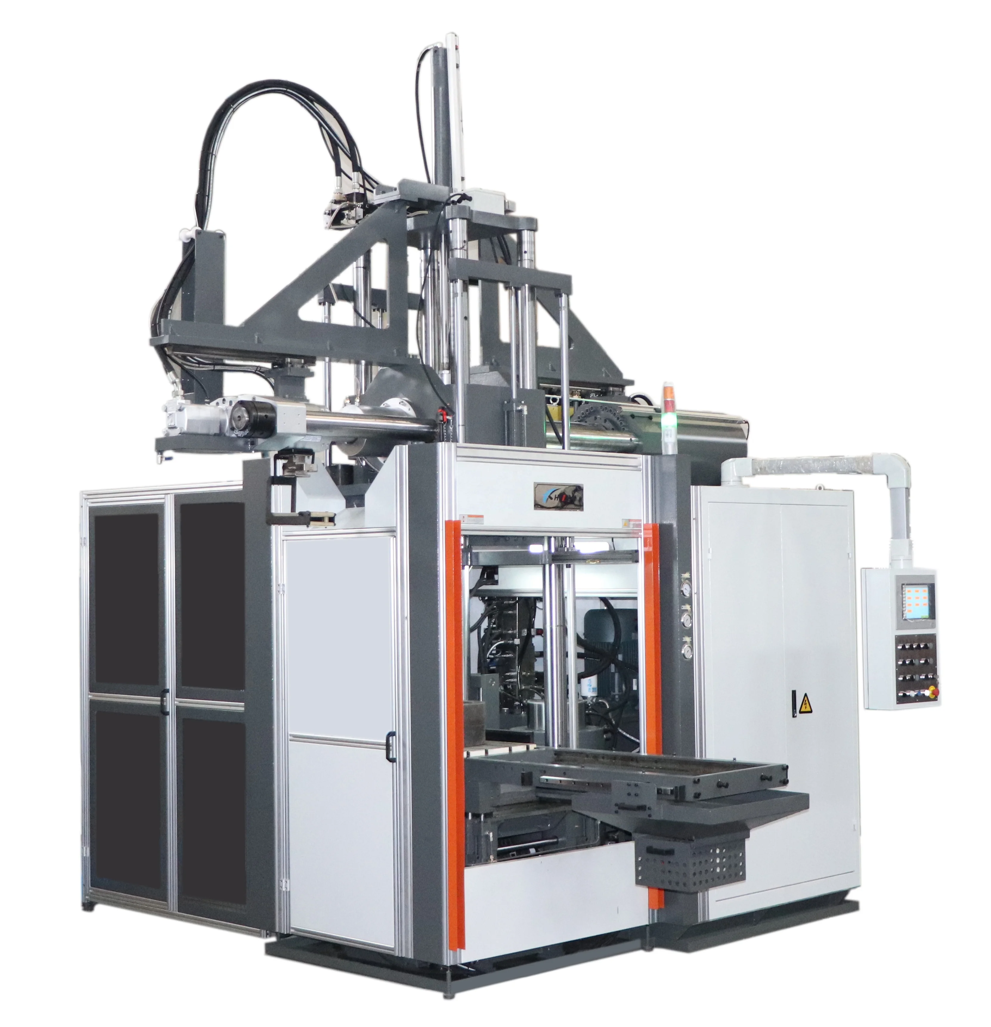 Germany quality HUAYI 300 ton horizontal rubber injection molding machine auto rubber parts making machine