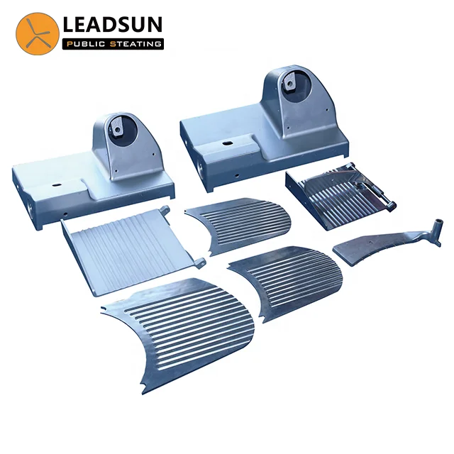 OEM service custom made die cast light housing chair base aluminum casting