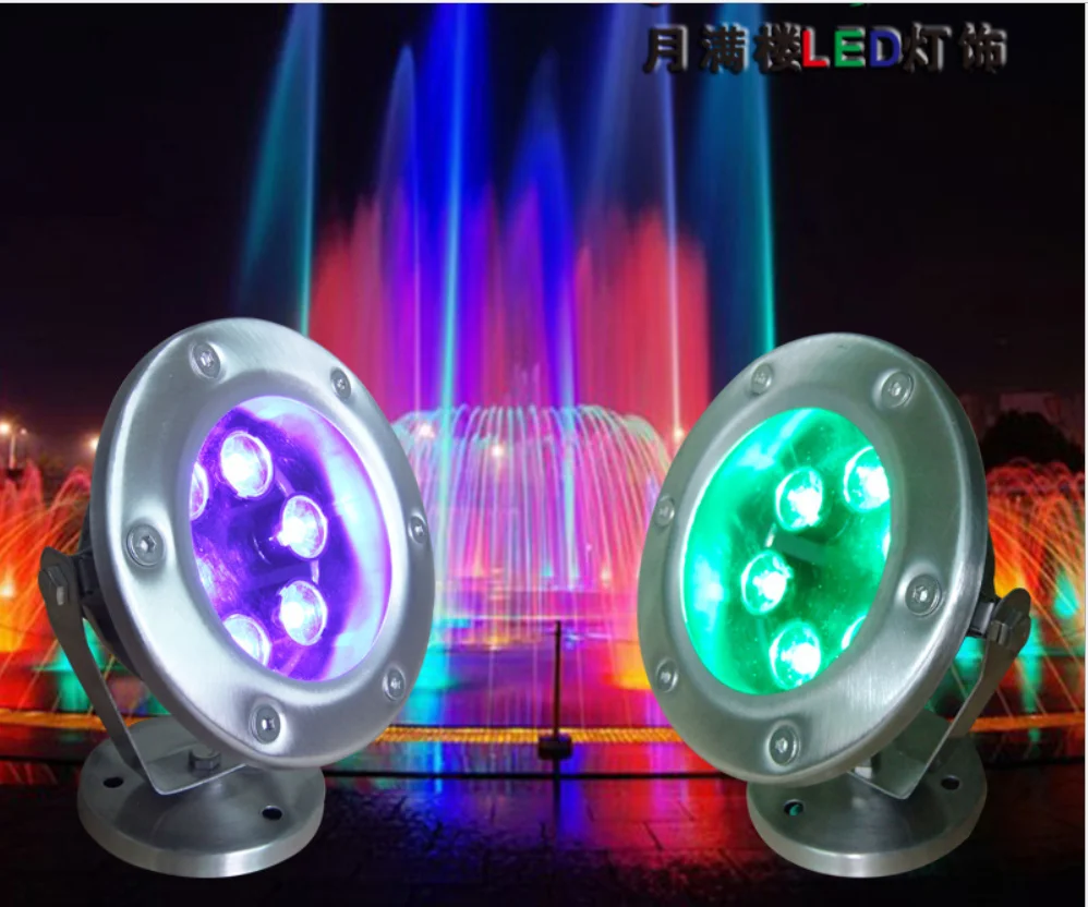 CE&ROHS DC24V  IP68 led super bright RGB 3in1 dmx 512 swimming pool led light underwater light