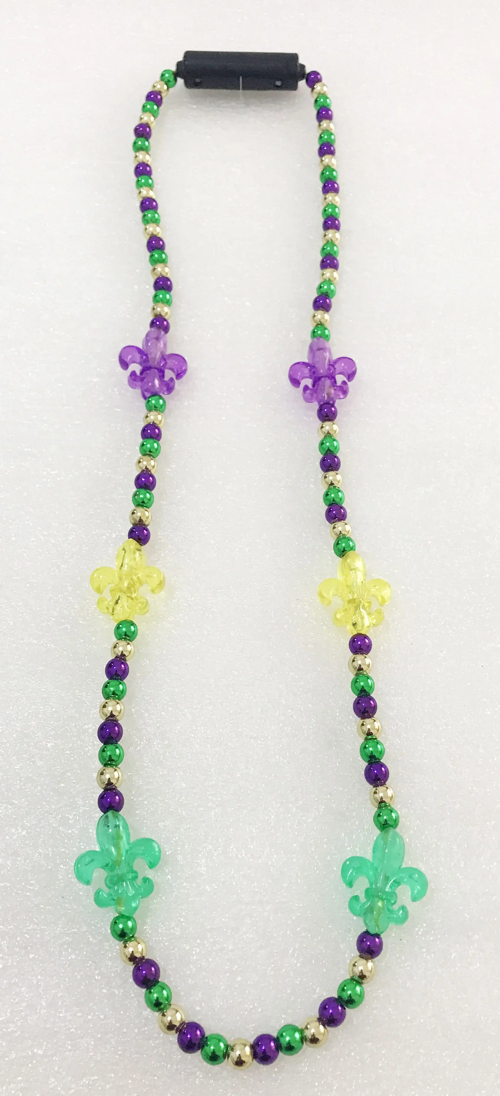 Hot Promotional LED Flashing Mardi Gras Bead Necklace Flashing Party Necklace LED Bead Necklace