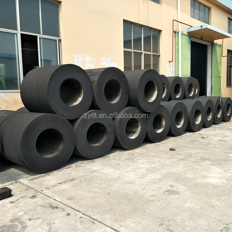 cylindrical marine rubber boat fender for protect port