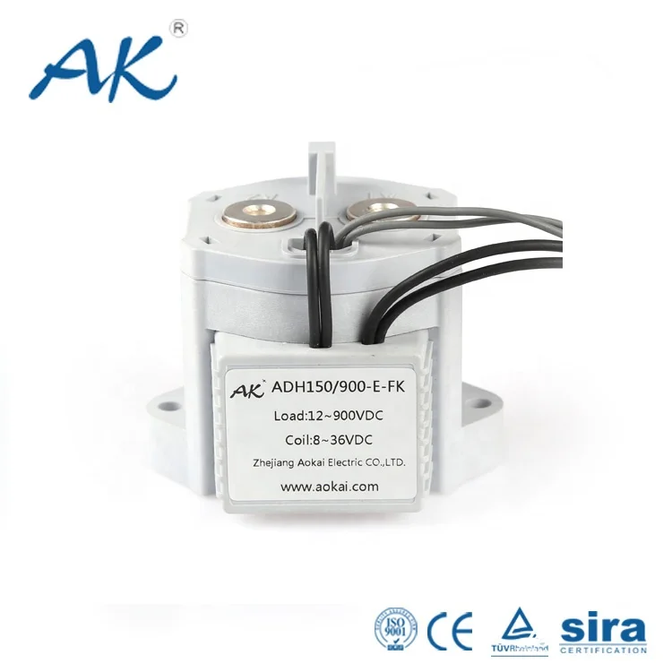 ADH150-E 12/24VDC 150A 12-900VDC Energy Saving 1NO Contact For HV Power Supply System AOKAI Normally Open Relay