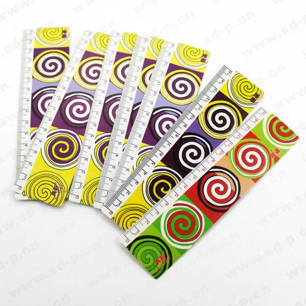 Hight quality 30 cm ruler actual size printing clean 15cm plastic scale ruler security measuring ruler