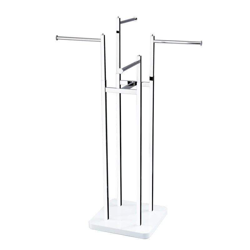 Многофункциональная Регулируемая по высоте стойка для демонстрации одежды с 4 способами и круглой поперечной штангой