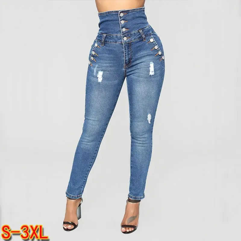 
2020 China Factory More buckle design korean jeans for women Australia 