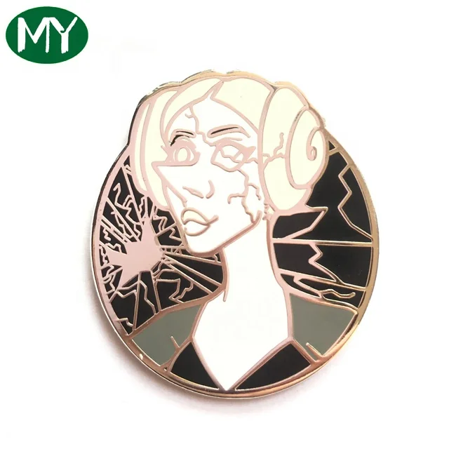 Professional design hard enamel pin badge