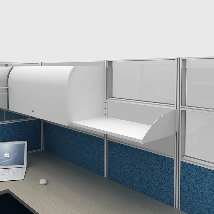 High quality aluminum profile partition design standard size small office cubicle workstation