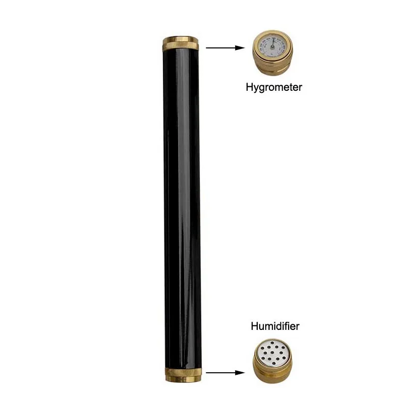 Золотая металлическая раздельная трубка для сигар подарочное ремесло оптовая продажа от производителя алюминиевая