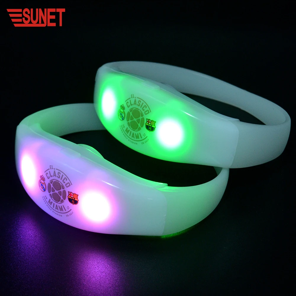 SUNJET WIFI/Computer/Radio Controller Fashion LED Bracelet with Remote Control Glowing