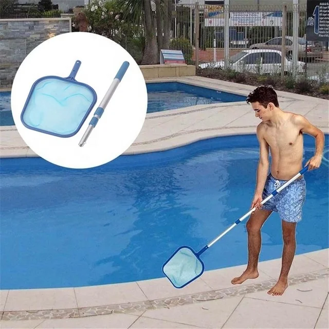 HOT Leaf Rake Mesh Frame Net Skimmer Cleaner Swimming Pool Spa Tool New Swimming Pool Cleaning Net Swimming Pool & Accessories