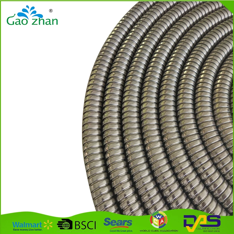 light weight dia 14mm retractable metal garden water hose with nozzle