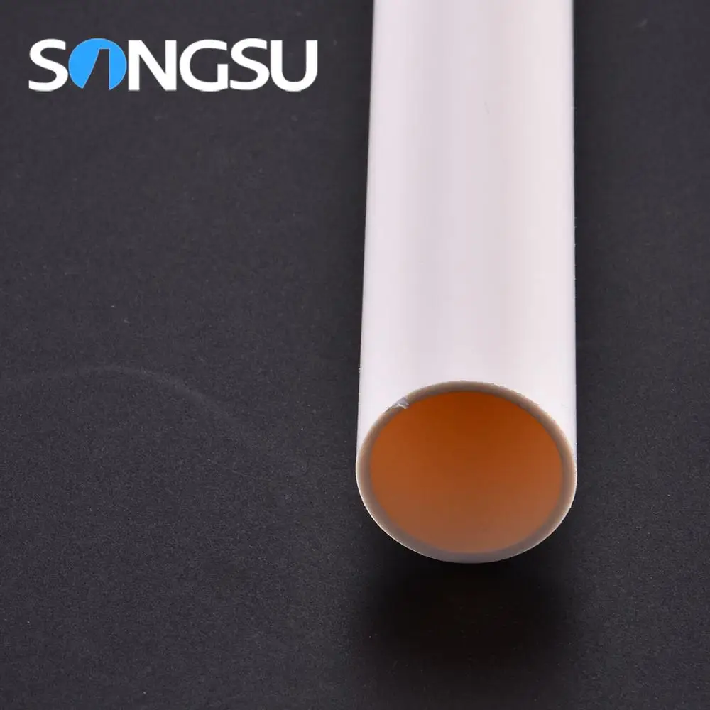 Factory direct sale lightweight plastic building material white pvc conduit pipe 5mm