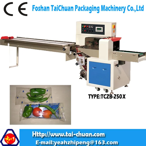 low price package flow machine for fruits and vegetables with CE approve