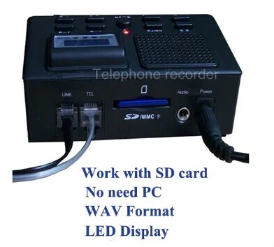 High performance  audio Telephone Recorder with answering machine & 16G SD card