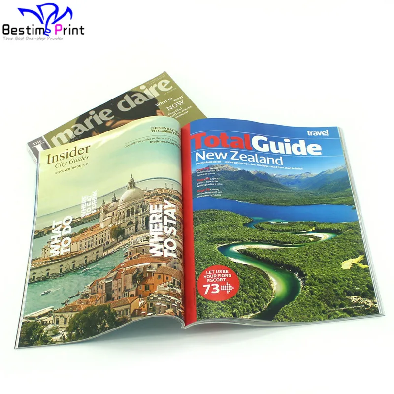 Gate Fold Paper Back Magazine Soft Cover Magazine Printing Company