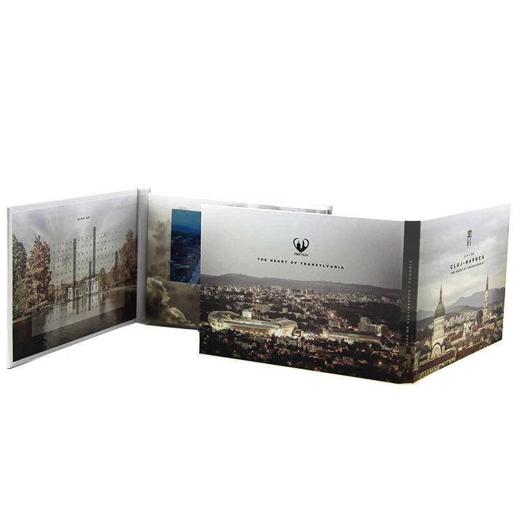 Factory Hot Sales 4.3 inches lcd gift card for christmas invitation video player greeting