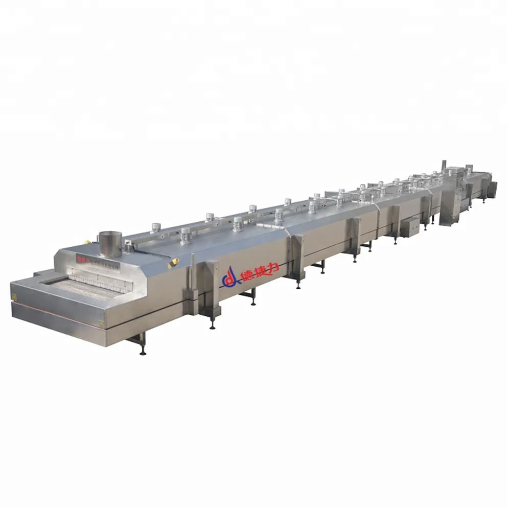 liquid nitrogen ultra low temperature tunnel freezer Industrial IQF Vegetables Fruits Blast Tunnel Freezer