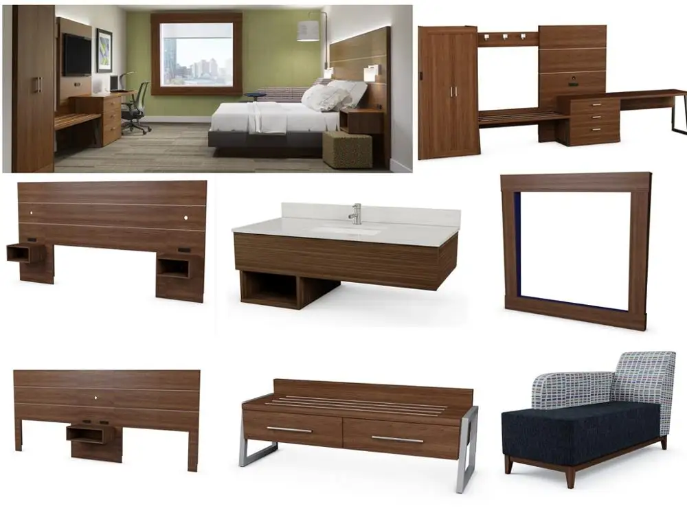 
IHG Franchise Holiday Inn Fourmula Blue Commercial Bedroom Furniture 