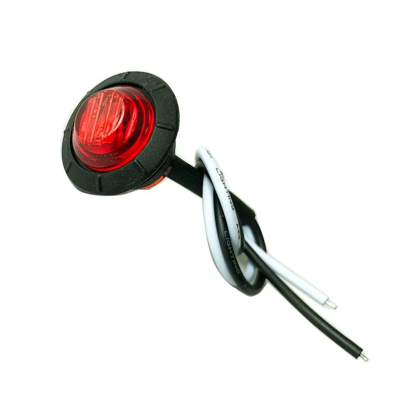 Hotsale Led Lamp, 12V Led Side Marker Light, 3leds Truck Clearance Lights ABS Round Lights Car MACON