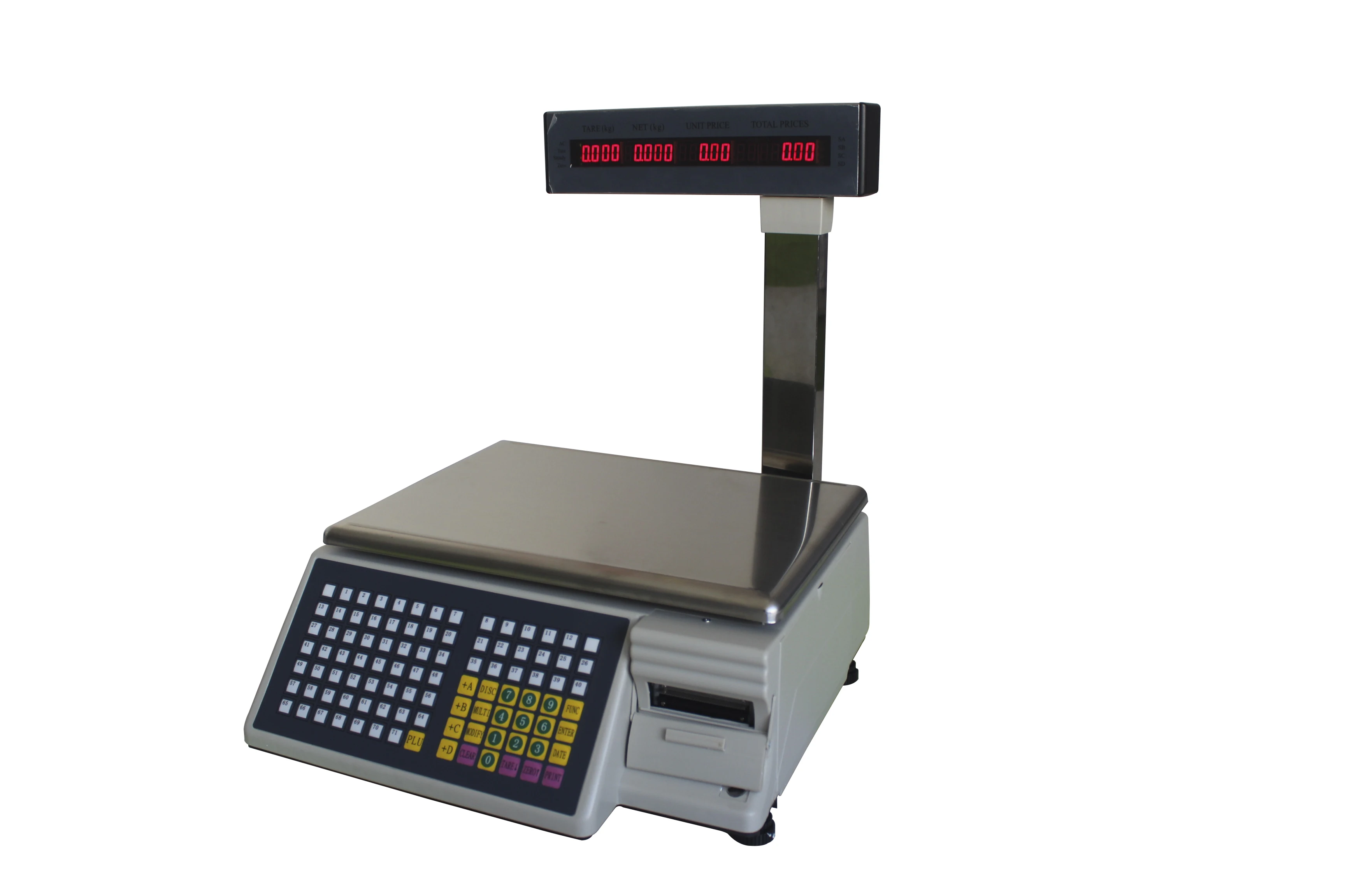 Smart supermarket cash register weight scale machine