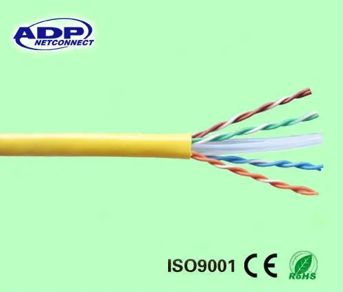 UTP CAT6 4 пары 23AWG твердых гибкой сетевой кабель 305m