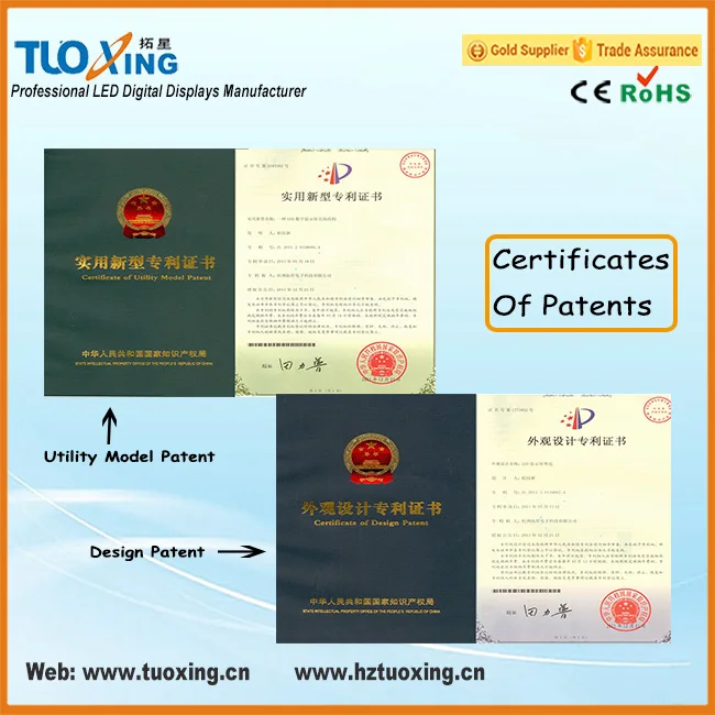 2.3 inch 4 digits LED digital days count up clock