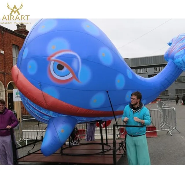Giant inflatable whale tent