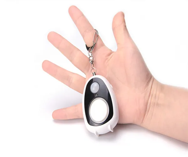 Mini portable traveling alarm panic button alarm keychain alarm with PIR motion sensor for lady