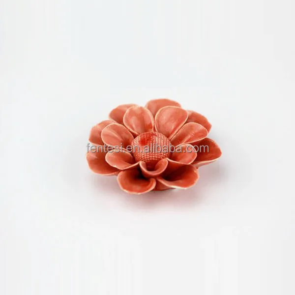 Mini Porcelain Flowers, Ceramic Lotus Flower