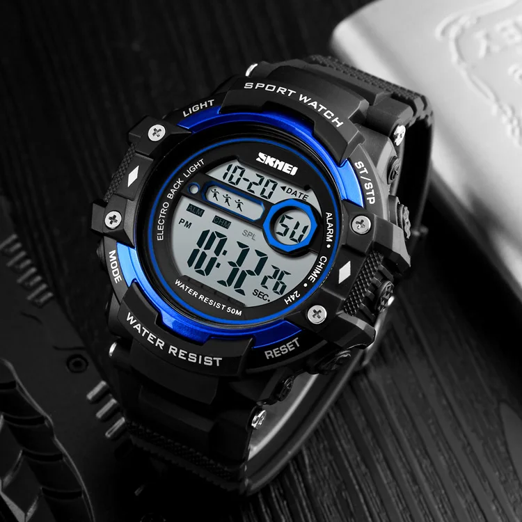 SKMEI 1325 LED Digital Men Sport Watch Week Date Alarm Chronograph Waterproof Male Clock Sport Watches