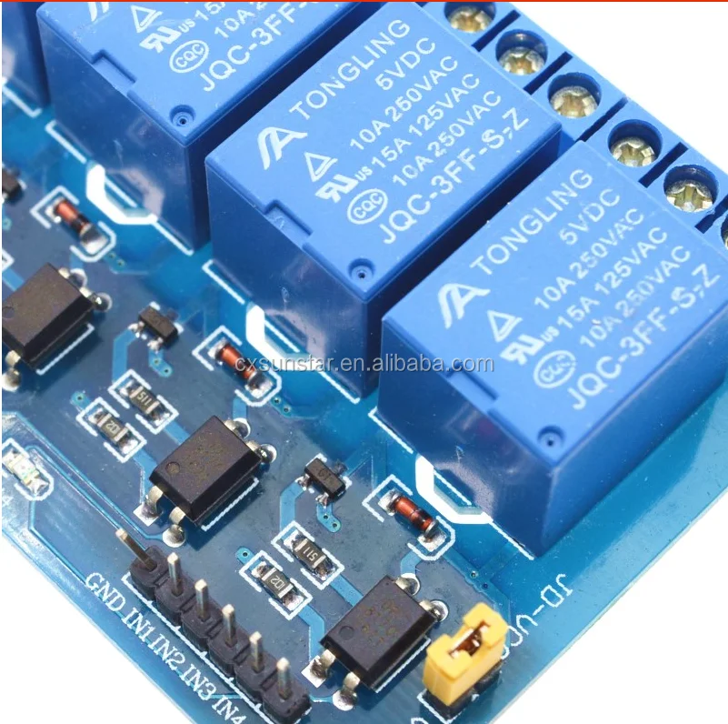 4 Channel Relay Module Low Level Relay shield