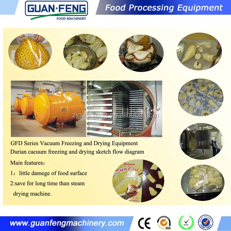 
Wholesale food freezer drying machine vacuum freeze dried durian equipment 