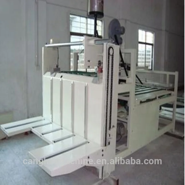 semi-automatic folder gluer machine/carton box folding gluing machine/corrugated box folder gluer