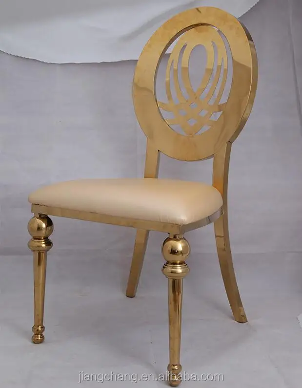 
New event design Wedding hotel golden stainless steel dining Chair JC-SS01 
