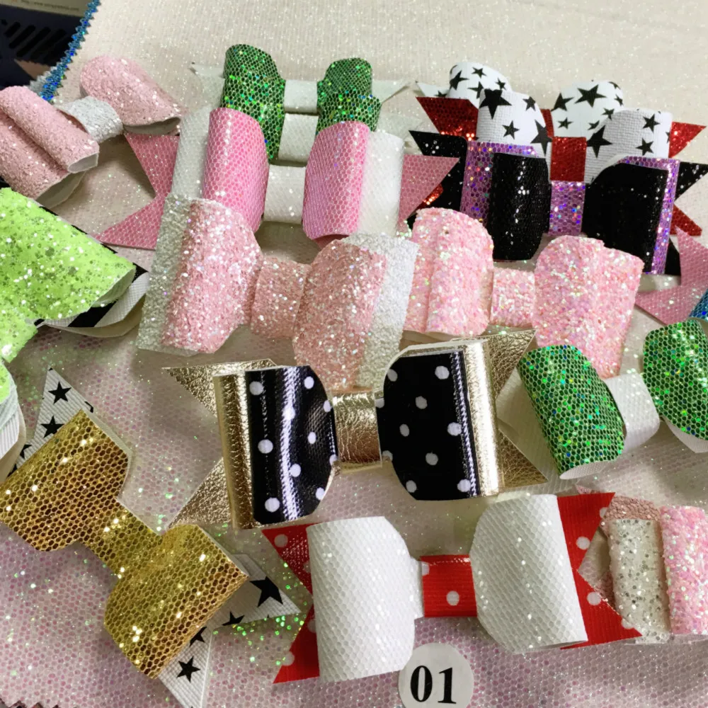 facy classical fine glitter fabric with tc backing for crafts from guangzhou glitter factory