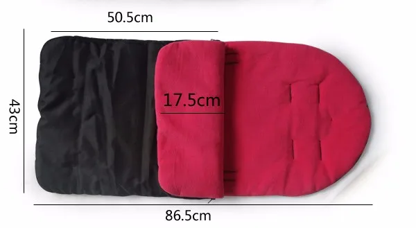 Universal fits most strollers stroller foot muff grey