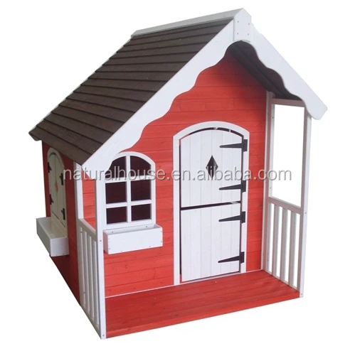 
popular cheap child playhouse, wooden cubbyhouse  (60665398393)