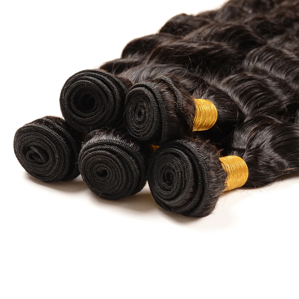 Adorable Ocean Water Wave Human Hair 7A Unprocessed hair bulk Tangle Free loose deep curly remy hair