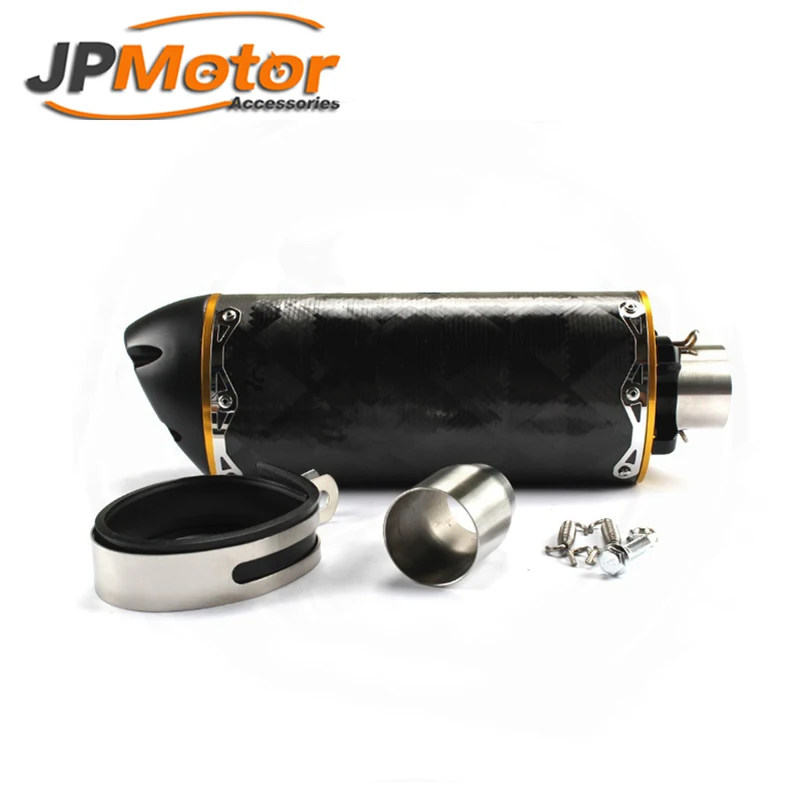 JPMotor Двигателя аксессуары GP универсальные полный углеродного волокна мотоцикл глушитель