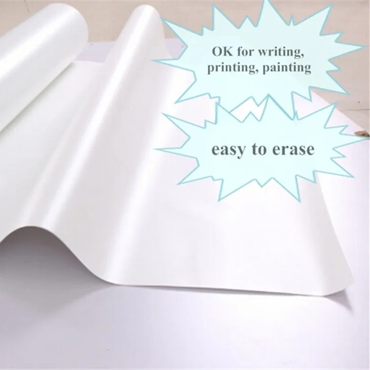 Self adhesive whiteboard film for little children avoiding scrawling on wall