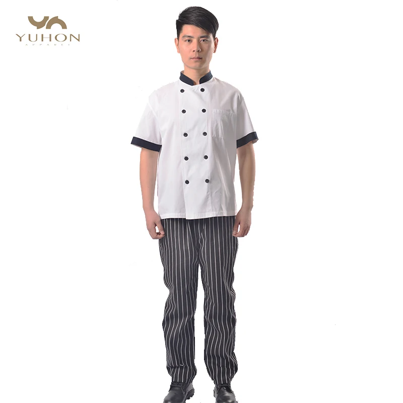 Uniforms restaurant manager waiter coat with for cooking hat custom black chef uniform design