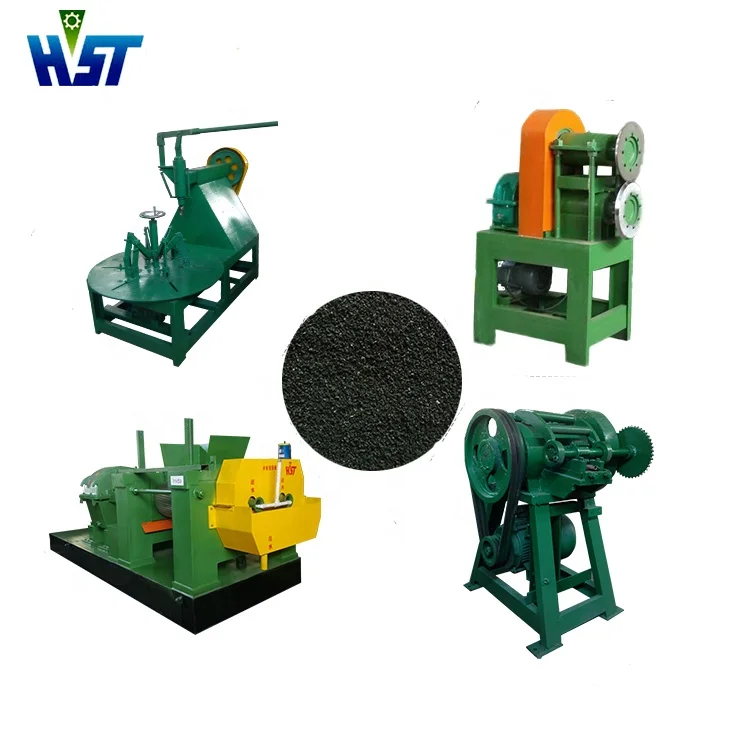 Waste tires Crusher Rubber Tire Recycling Machine