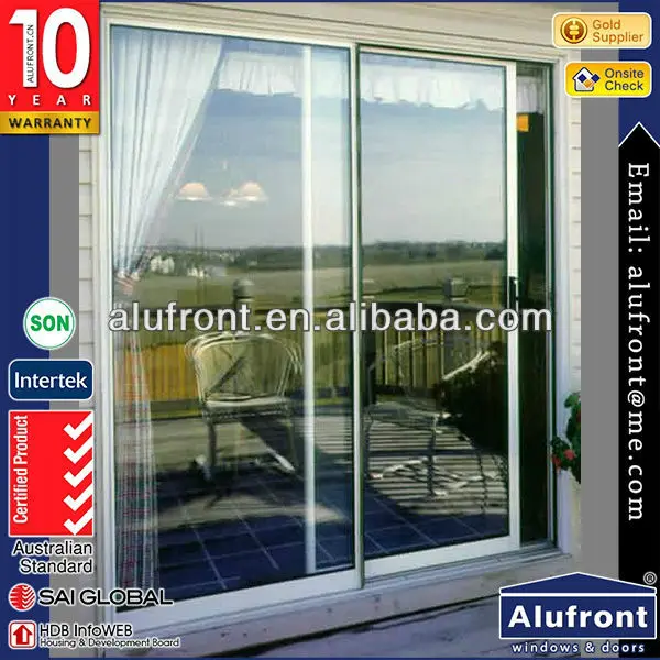 Factory price  tempered balcony sliding glass door for buildings