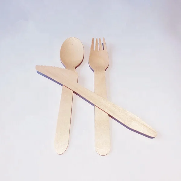 
11cm 14cm 16cm Eco Friendly Adult Size Wooden Cutlery 