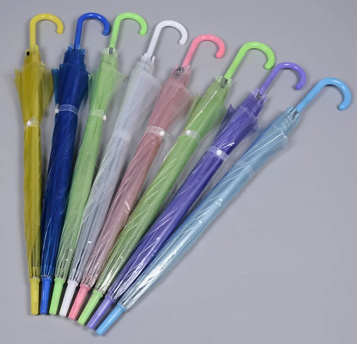 Пользовательский рекламный дешевый подарок прозрачный зонт из ПВХ