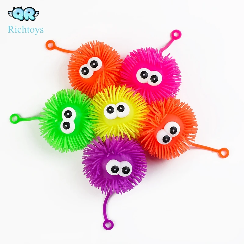 yoyo tpr big eye puffer  ball  with eyes
