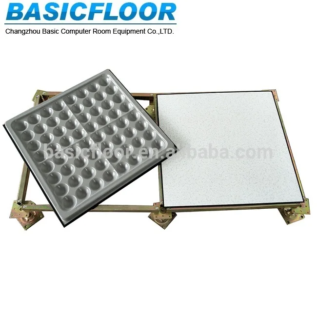 High quality anti static cementitious elevated raised false panel steel raised floor